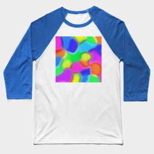 Bright Multicolor Gradient Abstract Baseball T-Shirt